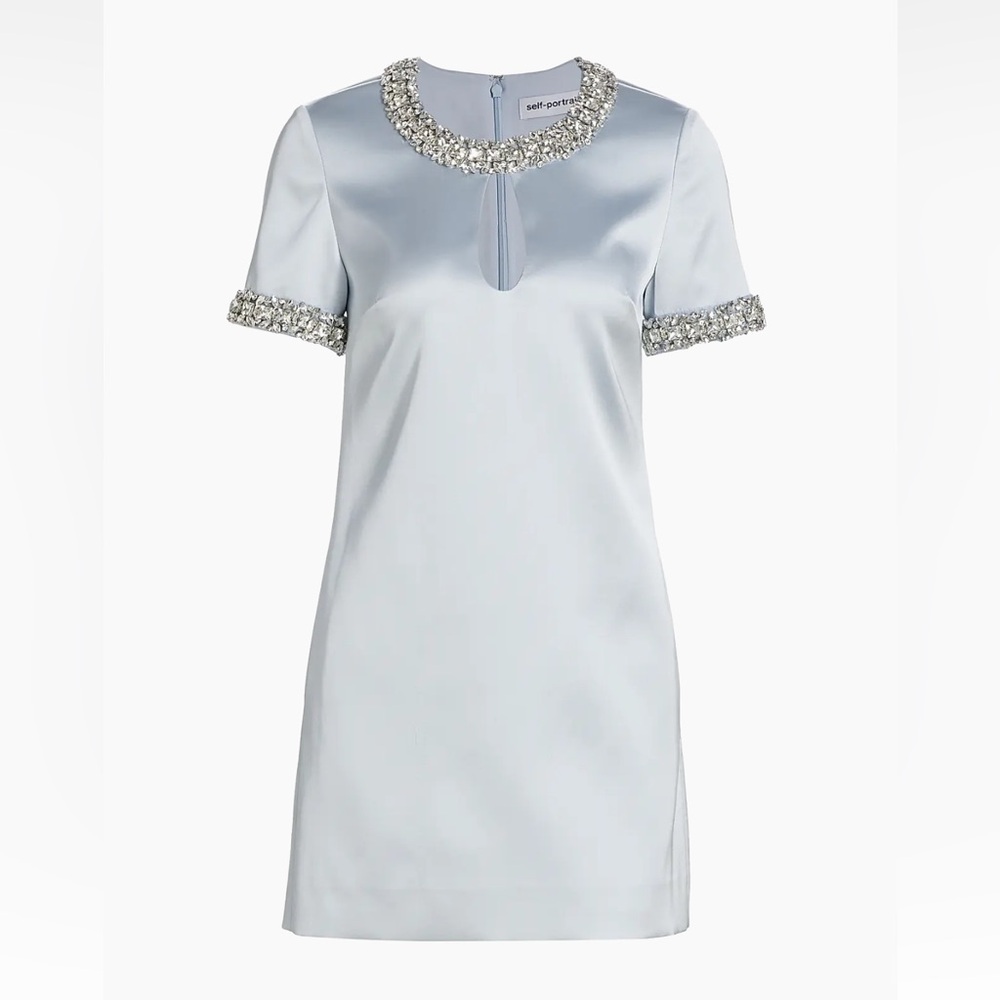 Self-Portrait Embellished Satin Minidress NWT Size 6